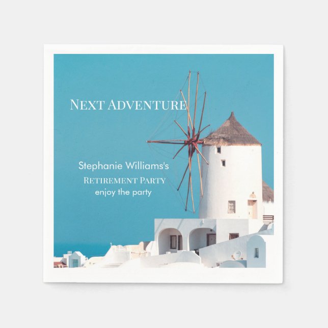 Party für die Bestimmung des Bestimmungsortes Grie Serviette (Vorderseite)