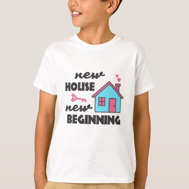 Party für die Haushaltsaufwärmung Neues Haus T-Shirt (Vorderseite)