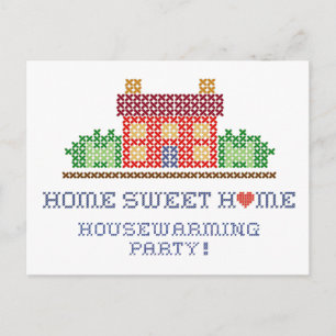 Party für die Haushaltsaufwärmung Postkarte