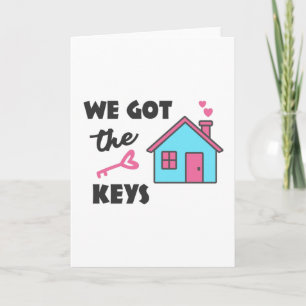 Party für die Haushaltsaufwärmung Wir got die Schl Karte