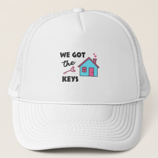 Party für die Haushaltsaufwärmung Wir got die Schl Truckerkappe (Vorderseite)