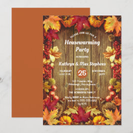 Party für die Haushaltserwärmung - Rustikale Woods Einladung