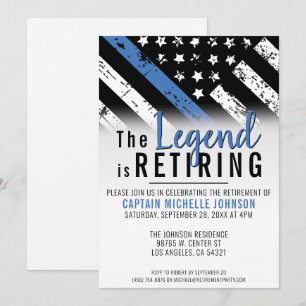 Party für die Kennzeichnung der blauen Linie der P Einladung