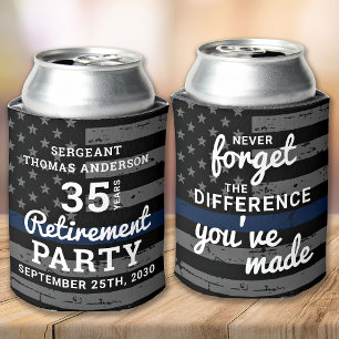 Party für die Polizeieinweisung personalisieren Th Dosenkühler