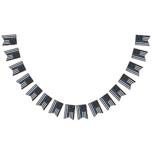 Party für die Polizeieinweisung Thin Blue Line Wimpelkette