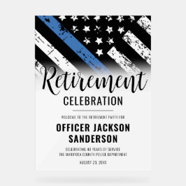 Party für die polizeiliche Sicherung der Strafverf Acrylschild