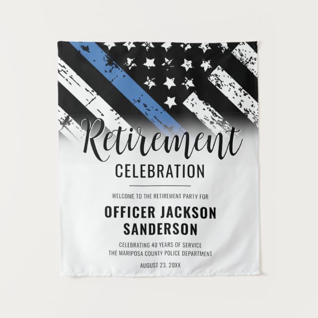 Party für die polizeiliche Sicherung der Strafverf Wandteppich (Vorderseite)