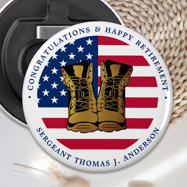 Party für die Rente der Militärarmee USA Flag Flaschenöffner (Von Creator hochgeladen)