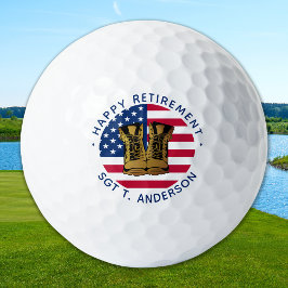 Party für die Rente der Militärarmee USA Flag Golfball