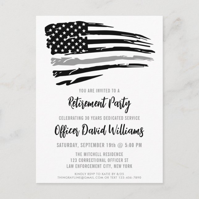 Party für die Renten- und Renten-Stelle Ankündigungspostkarte (Vorderseite)