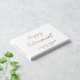 Party für die Ruhestandsregelung, glückliches Ruhe Gästebuch