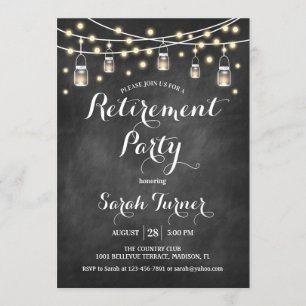 Party für die Ruhestandsregelung - Kopfkarton Einladung