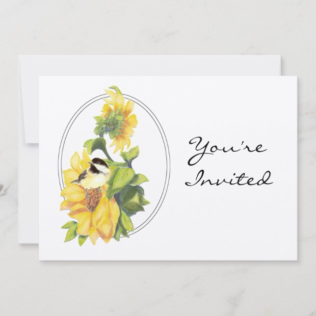 Party für die Ruhestandszeit Einladen von Sonnenbl Einladung (Vorderseite)