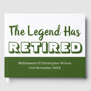 Party für die Ruhestandszeit hat grüne Männer ersc Gästebuch