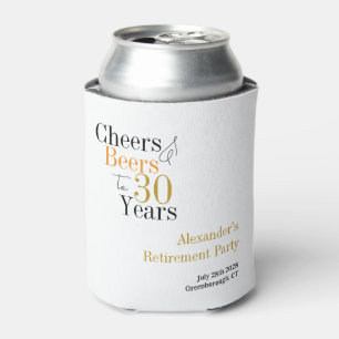Party für die Ruhestandzeit 30 Jahre Käse und Bier Dosenkühler