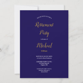 Party für die Vergabe von Navy Blue und Gold Scrip Einladung