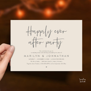 Party für ein glückliches Leben danach, Hochzeitsd Einladung