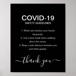 Party für einfache schwarz-weiße Farbüberzüge Poster