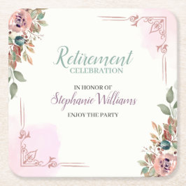 Party für Frauen im klassischen Stil Rechteckiger Pappuntersetzer