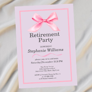 Party für Frauen im Ruhestand Modernes, elegantes Einladung