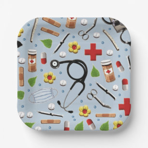 Party für Gesundheitsfeiern Pappteller