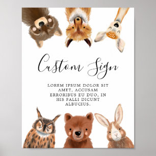 Party für Holz Poster