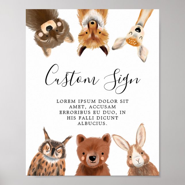 Party für Holz Poster (Vorne)