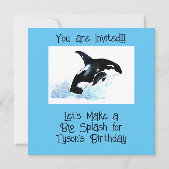 Party für Kinder im Pool Save The Date (Vorderseite)