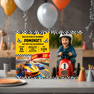 Party für Kinder mit Foto Einladung