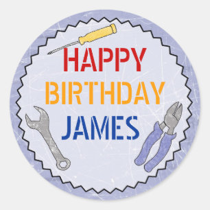 Party für Konstruktion/Baukasten Anpassbare Aufkle Runder Aufkleber