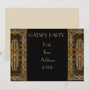 Party für Kostüme der 1920er Jahre Einladung