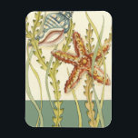 Party für mehrfarbige Muschel Magnet<br><div class="desc">Charikilia Zarris ist eine talentierte Künstlerin, die für ihr Meereskunstwerk bekannt ist. Ihre Bilder sind friedlich und beruhigend und entspannen Sie mit jedem Bild. Dieses Wasserkunstwerk mit Seestern und einer Conch-Muschel, die das Zentrum von allen bildet, grenzt an einen schönen Seetang. Dieses Bild wird auf jedem fertigen Produkt großartig aussehen....</div>