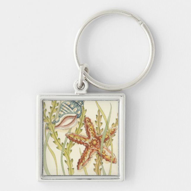 Party für mehrfarbige Muschel Schlüsselanhänger (Vorne)