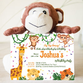 Party für niedlichen Dschungel