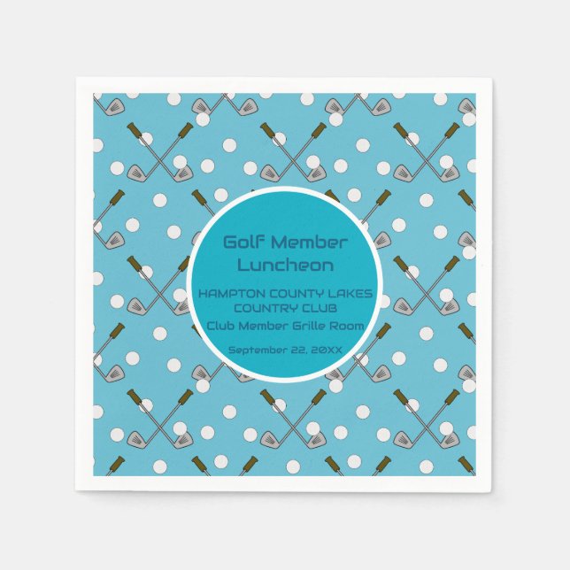 Party für Sonderveranstaltungen für Golfspieler Serviette (Vorderseite)