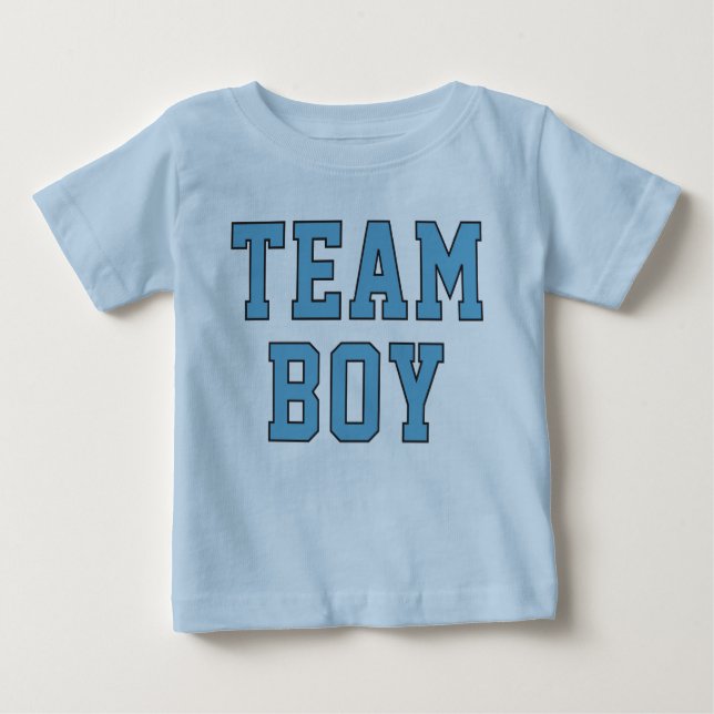 Party für Team Boy Blue Baby Gender Baby T-shirt (Vorderseite)