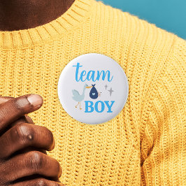 Party für Team Boy Blue Gender Button