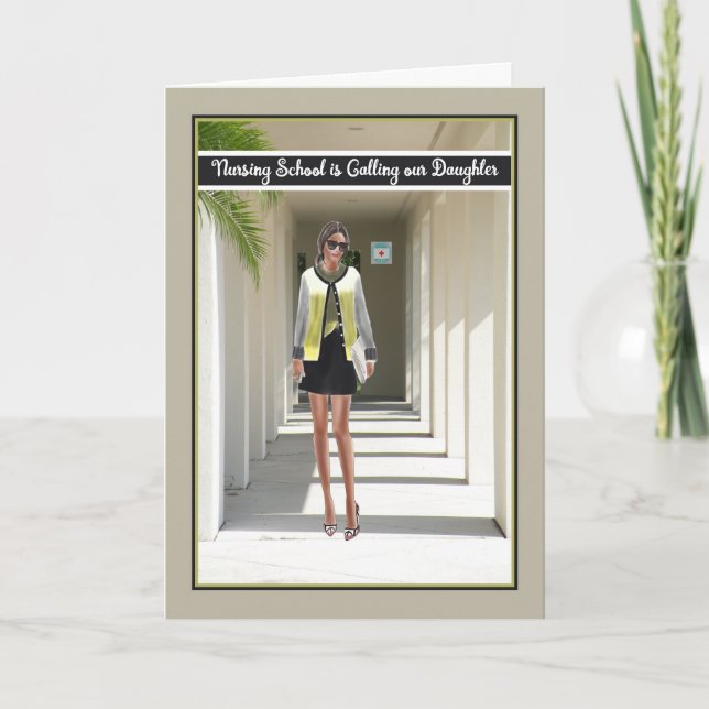 Party für Tochter, Verlassend für Krankenpflegekar Einladung (Vorderseite)