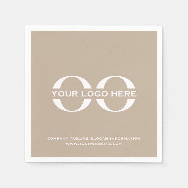 Party für Veranstaltungen mit Firmenlogo Serviette (Vorderseite)