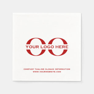 Party für Veranstaltungen mit Firmenlogo Serviette