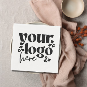 Party für Veranstaltungen mit Firmenlogo Serviette