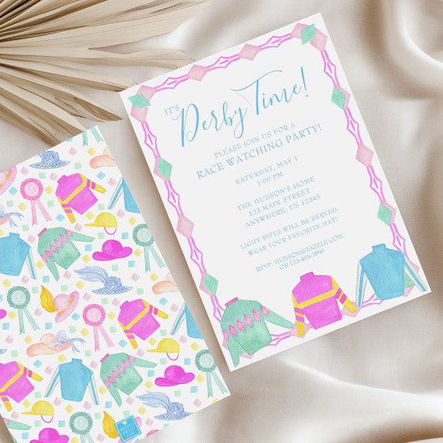 Party für Wasserfarben: Jerseys & Hats Einladung (Von Creator hochgeladen)