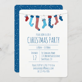 Party für WeihnachtsStrümpfe Einladung