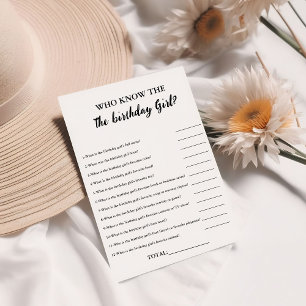 Party Game Girl zum Geburtstag des Babys, wie gut