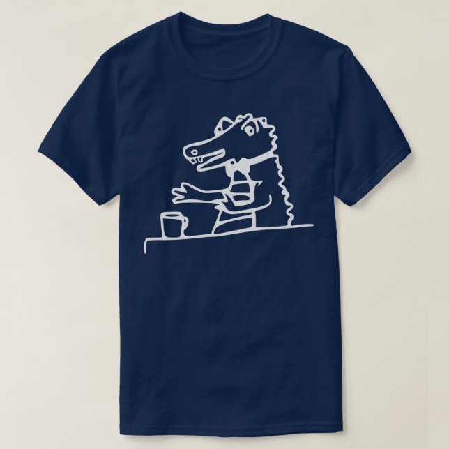 Party Gator White T-Shirt (Design vorne)