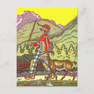 Party-Geburtstag EINLADUNGEN Schweizer Alpen-Heidi