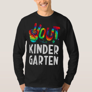 Party Gefärbte Krawatte Abschluss Peace Signing Ha T-Shirt