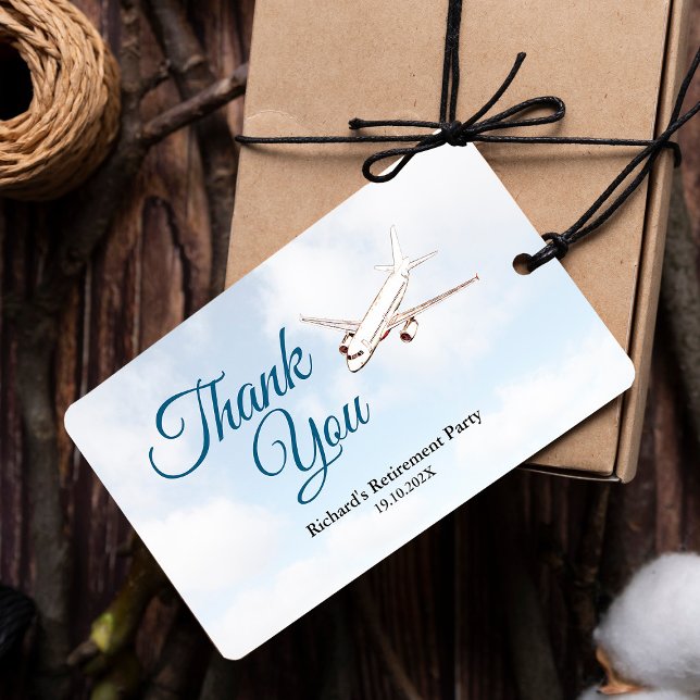 Party-Geschenk-Tag mit Flugzeug-Design Geschenkanhänger (Von Creator hochgeladen)