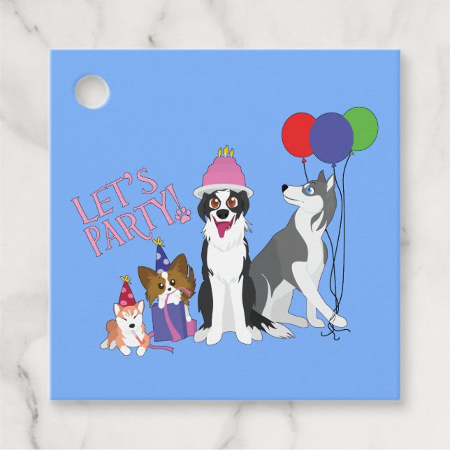 Party Geschenkanhänger (Vorderseite)