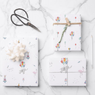 Party Geschenkpapier Set